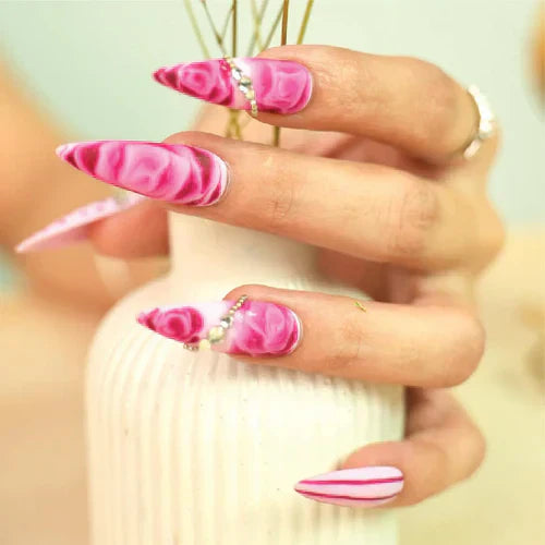 Candy Rose Elegance - Emigel Wedding Nail Art Collection