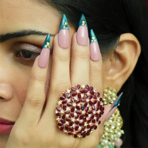 Cateye French Glam - Emigel Wedding Nail Art Collection