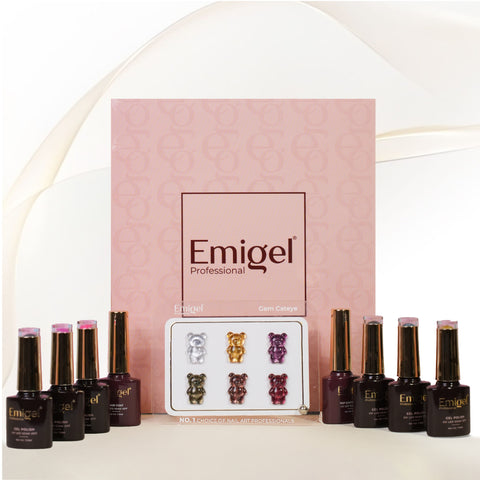 Emigel - Set of 6- Gem Cateye UV Gel Polish