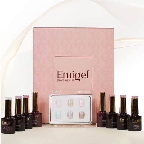 Emigel - Set of 6- Pearl Thread UV Gel Polish
