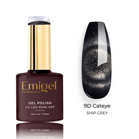 Emigel - 9D Cateye Gel Polish - 011 - SHIP GREY 1066