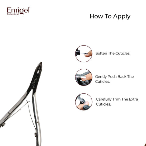 Emigel - Nail Cuticle Cutter - (Premium) Pack of 1 Pc