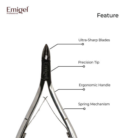 Emigel - Nail Cuticle Cutter - (Premium) Pack of 1 Pc
