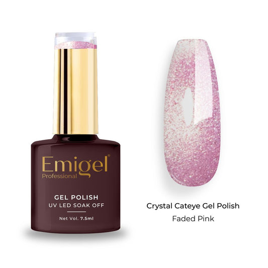 Emigel - Crystal Cateye Gel Polish - 007 - Faded Pink 1080