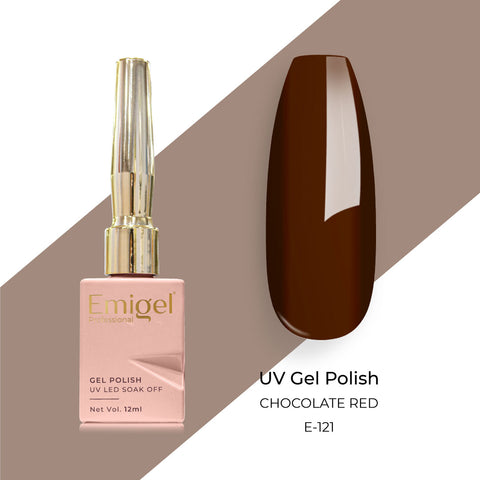 Emigel - UV Gel Polish - CHOCOLATE RED - E121