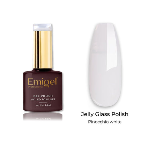 Emigel - Jelly Glass Gel Polish - 001 - PINOCCHIO WHITE
