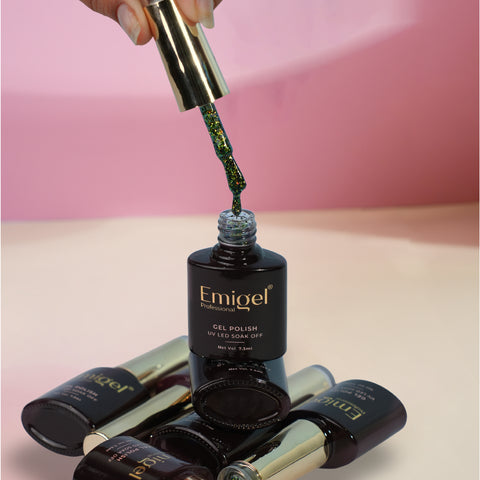 Emigel - Set of 6- Flake Chameleon UV Gel Polish