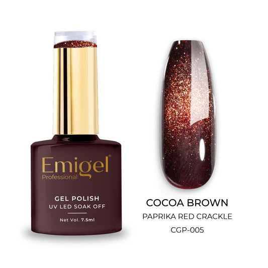 Emigel - Gem Cateye UV Gel Polish - 005 - Cocoa Brown 1080