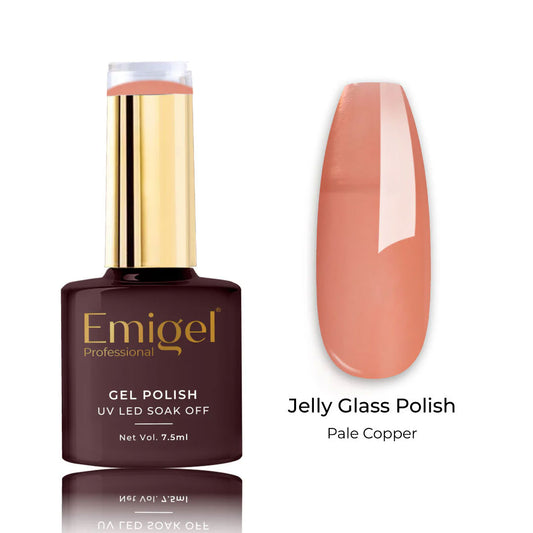 Emigel - Jelly Glass Gel Polish - 005 - PALE COPPER 1080