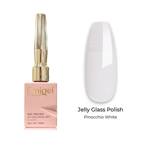 Emigel - Jelly Glass Gel Polish - 001 - PINOCCHIO WHITE