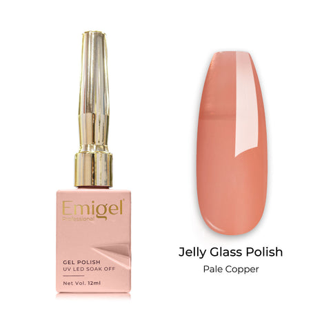 Emigel - Jelly Glass Gel Polish - 005 - PALE COPPER