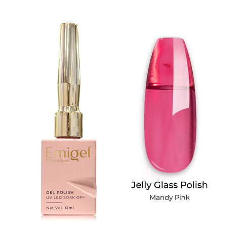 Emigel - Jelly Glass Gel Polish - 007 - MANDY PINK