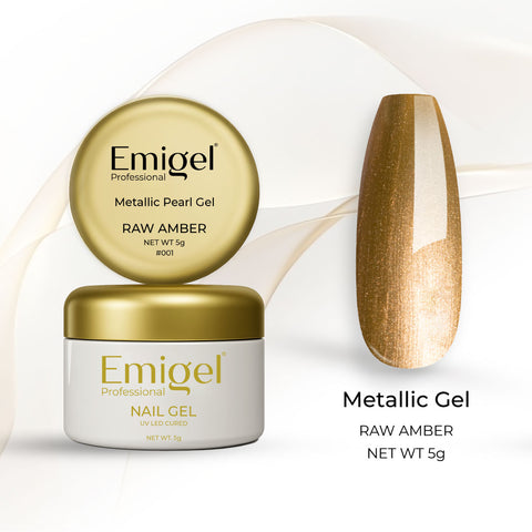 Emigel -  Metallic Pearl Gel - RAW AMBER