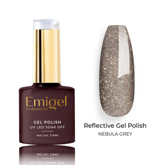 Emigel - Reflective Gel Polish - 001 - NEBULA GREY 1066