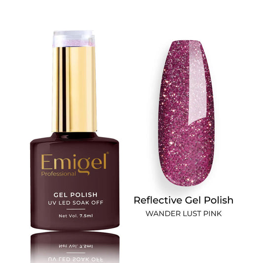 Emigel - Reflective Gel Polish - 003 - WANDERLUST PINK 1066