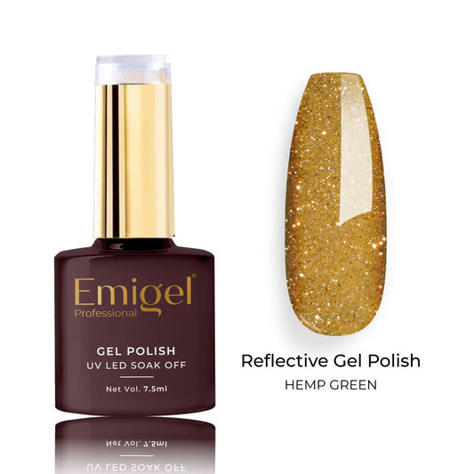 Emigel - Reflective Gel Polish - 005 - HEMP GREEN 1066