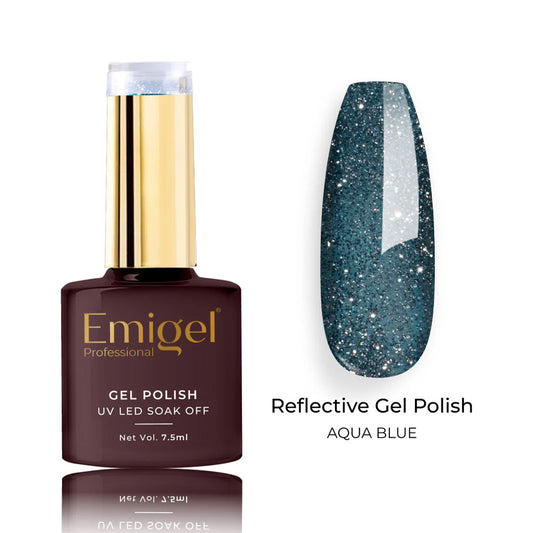 Emigel - Reflective Gel Poilsh - 008 - AQUA BLUE 1066