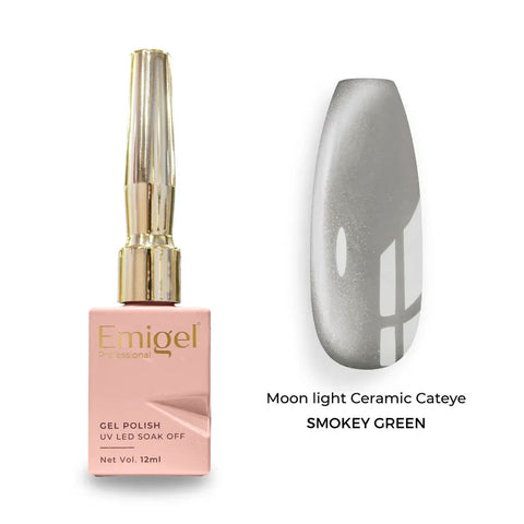 Emigel - UV Moonlight Ceramic Cat Eye - 004 - Smokey Green