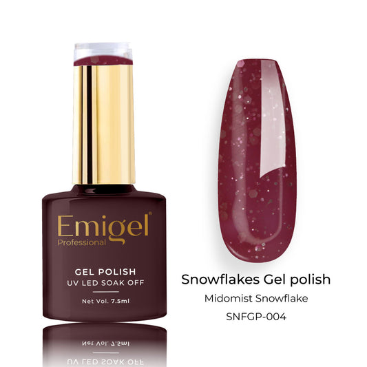 Emigel - Snowflakes Gel Polish - ⁠MIDOMIST SNOWFLAKE - 004 1080