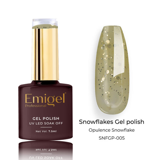 Emigel - Snowflakes Gel Polish - ⁠OPULENCE SNOWFLAKE - 005 1080