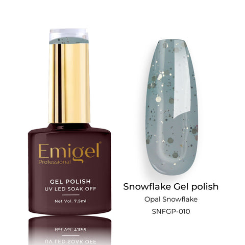 Emigel - Snowflakes Gel Polish - ⁠⁠OPAL SNOWFLAKE  - 010