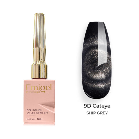 Emigel - 9D Cateye Gel Polish - 012 - TUNA GREY