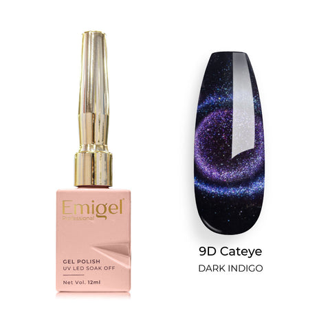 Emigel - 9D Cateye Gel Polish - 008 - DARK INDIGO