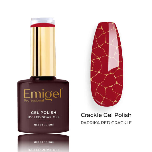 Emigel - Crackle Polish - 001 - PAPRIKA RED CRACKLE 1066