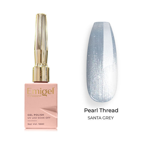 Emigel - Pearl Thread Gel Polish - 009 - SANTA GREY