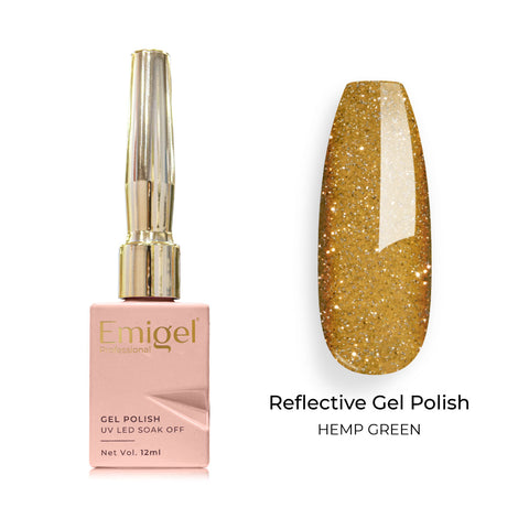 Emigel - Reflective Gel Polish - 005 - HEMP GREEN