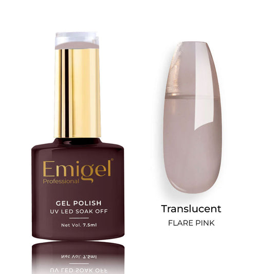 Emigel - Translucent Gel Polish - 008 - FLARE PINK 1080