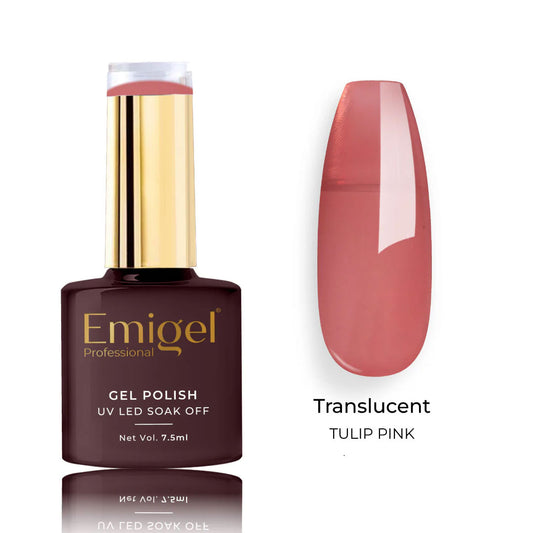 Emigel - Translucent Gel Polish - 011 - TULIP PINK 1080