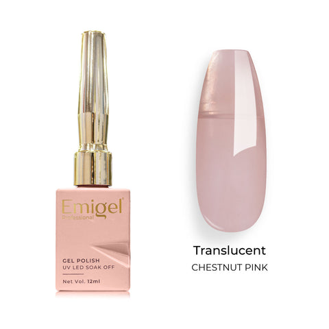 Emigel - Translucent Gel Polish - 005 - CHESTNUT PINK