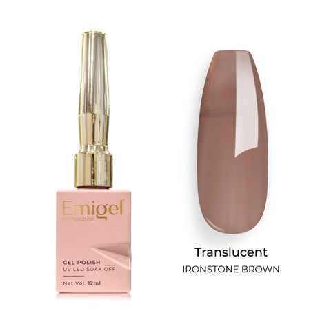 Emigel - Translucent Gel Polish - 012 - IRONSTONE BROWN