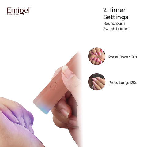 Emigel - UV Lamp (300) - Compact and Powerful Nail Lamp for On-the-Go