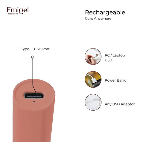 Emigel - UV Lamp (300) - Compact and Powerful Nail Lamp for On-the-Go
