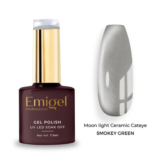 Emigel - UV Moonlight Ceramic Cat Eye - 004 - Smokey Green 1080