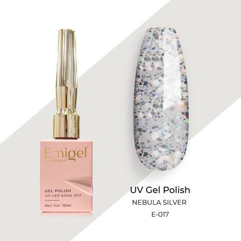 Emigel - UV Gel Polish - NEBULA SILVER  - E017