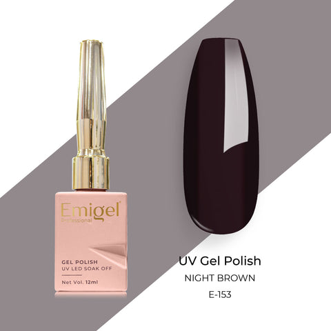 Emigel - UV Gel Polish - NIGHT BROWN - E153